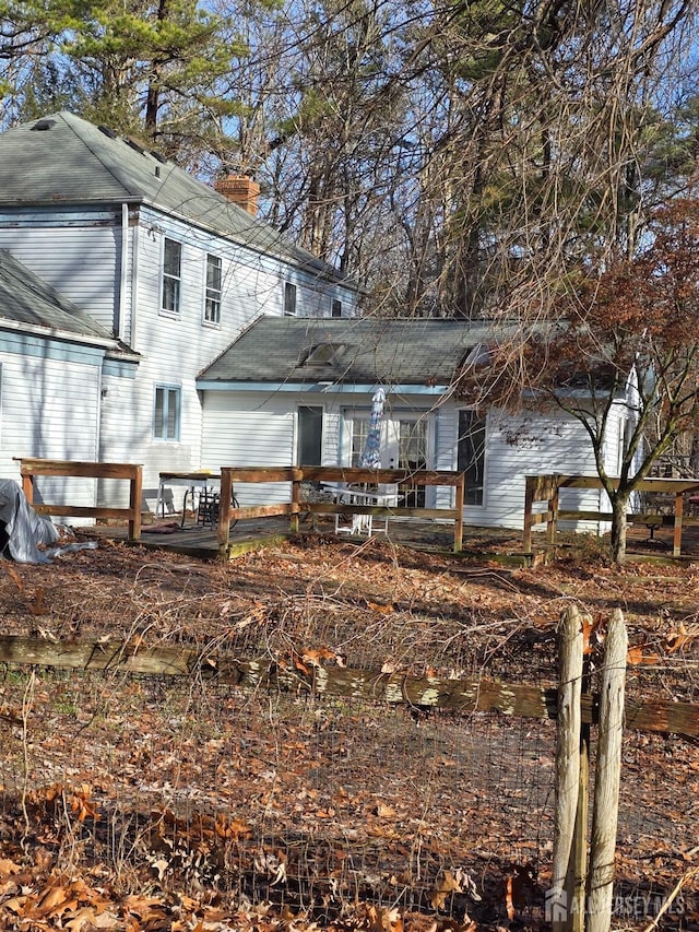 view of back of property