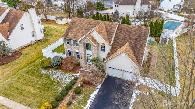 birds eye view of property