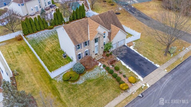 birds eye view of property