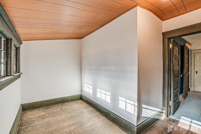 404 Mountainview Ter, Dunellen, NJ 08812 - empty room featuring wooden ceiling, wood-type flooring, and baseboards