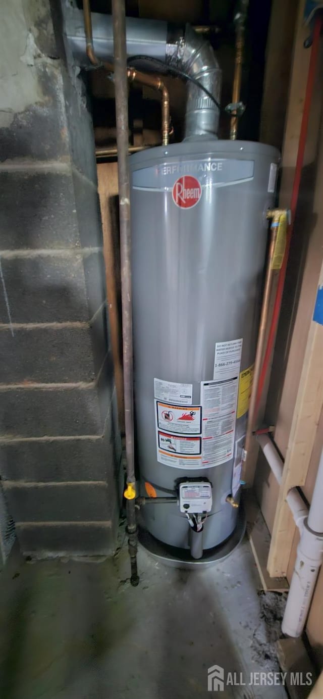 789 Barry Ave, Perth Amboy, NJ 08861 - utilities featuring gas water heater