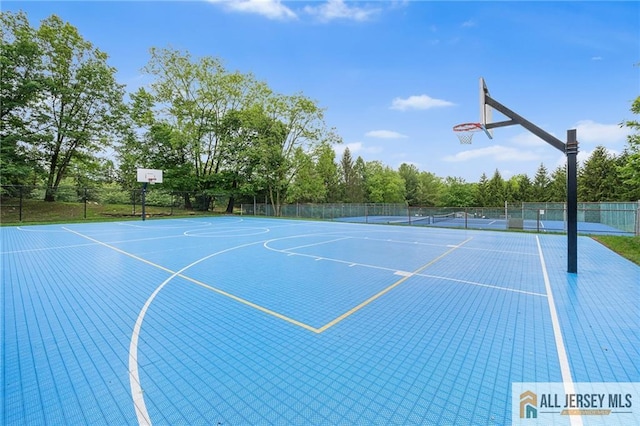 202 Canterbury Way S, Brunswick, NJ 08540 - view of basketball court with community basketball court, view of scattered trees, and a tennis court