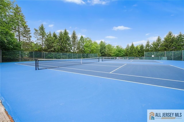 202 Canterbury Way S, Brunswick, NJ 08540 - view of tennis court with community basketball court