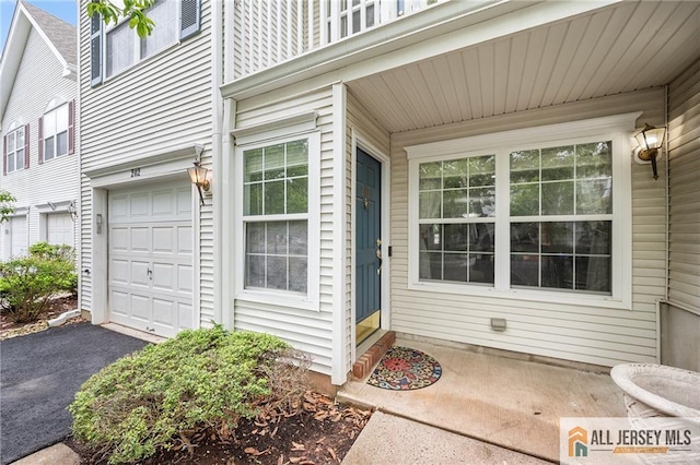 202 Canterbury Way S, Brunswick, NJ 08540 - property entrance with an attached garage and asphalt driveway
