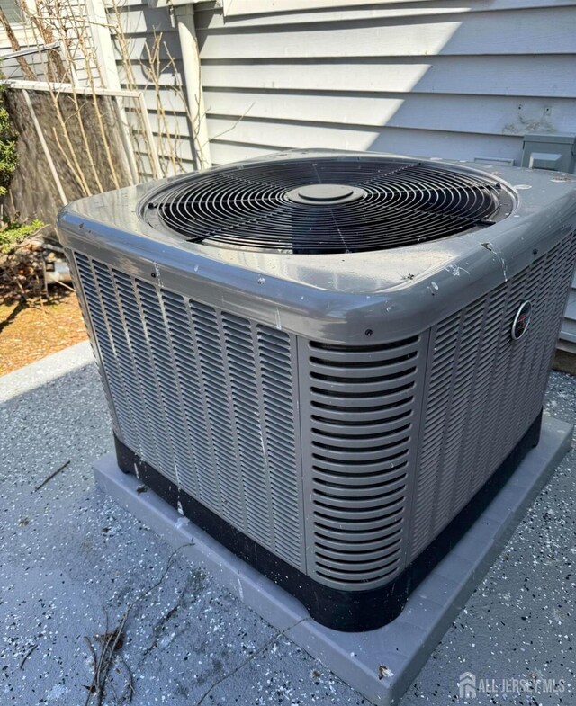 exterior view of central AC unit