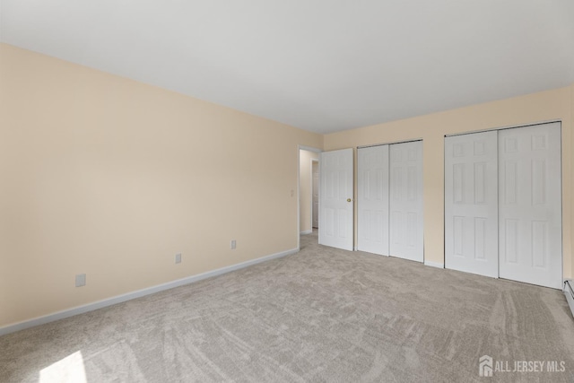 1004 Cricket Ln, Woodbridge Proper, NJ 07095 - unfurnished bedroom with two closets and carpet