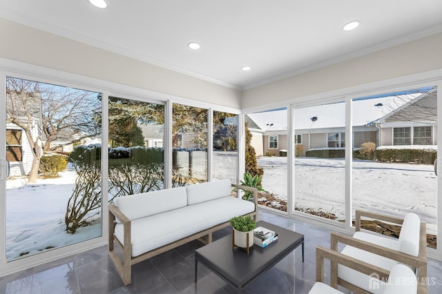 view of sunroom / solarium