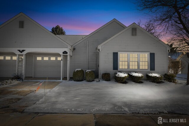 ranch-style house with a garage