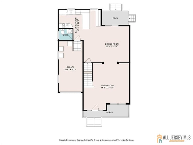 22 Kentnor St, Metuchen, NJ 08840 - home floor plan