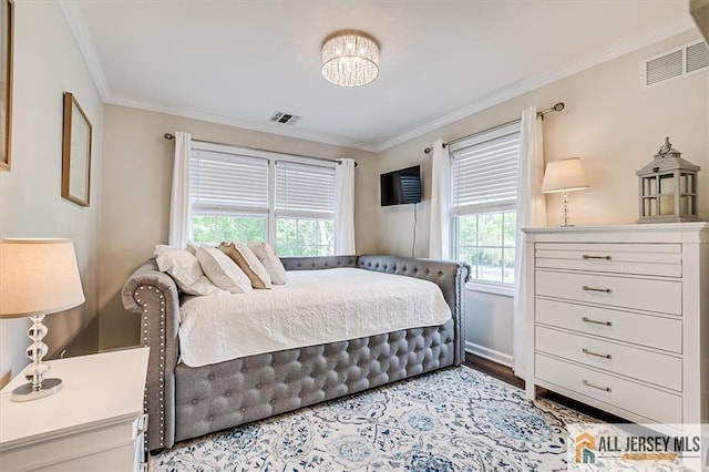 22 Kentnor St, Metuchen, NJ 08840 - bedroom featuring ornamental molding and light wood-style flooring