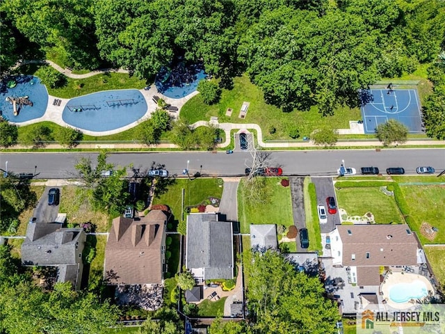 22 Kentnor St, Metuchen, NJ 08840 - aerial overview of property's location featuring a pool