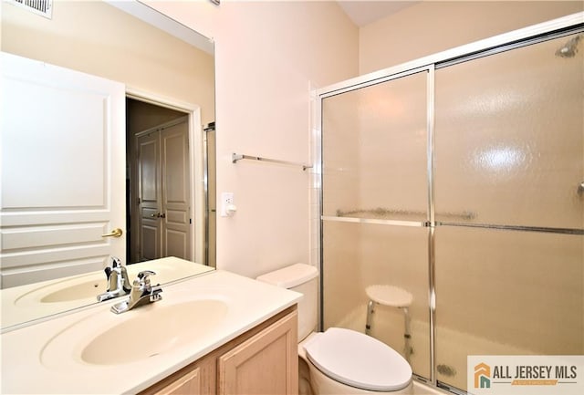 525 Harrier Dr Unit 525, Monroe, NJ 08831 - bathroom with a shower stall, toilet, and vanity