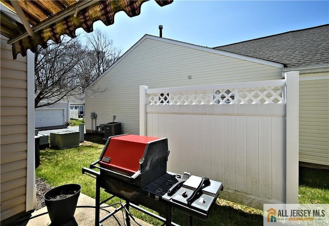 525 Harrier Dr Unit 525, Monroe, NJ 08831 - view of patio / terrace featuring central air condition unit