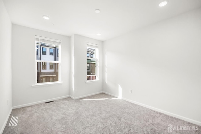 view of carpeted empty room