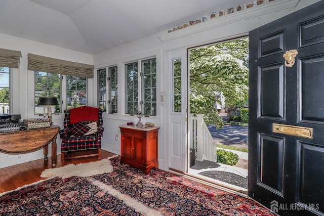 217 Midland Ave, Metuchen, NJ 08840 - sunroom / solarium featuring wood finished floors and lofted ceiling