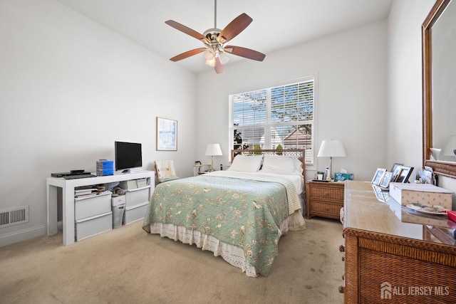 1 Jester Ct, Monroe, NJ 08831 - carpeted bedroom featuring a ceiling fan