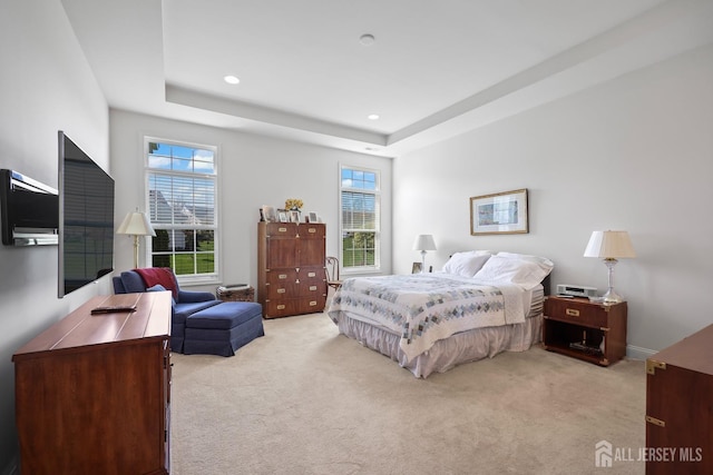 1 Jester Ct, Monroe, NJ 08831 - carpeted bedroom featuring a tray ceiling and recessed lighting