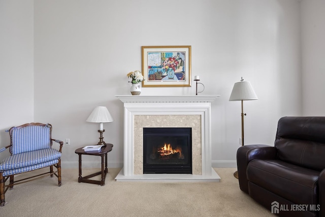 1 Jester Ct, Monroe, NJ 08831 - living area with carpet and a high end fireplace