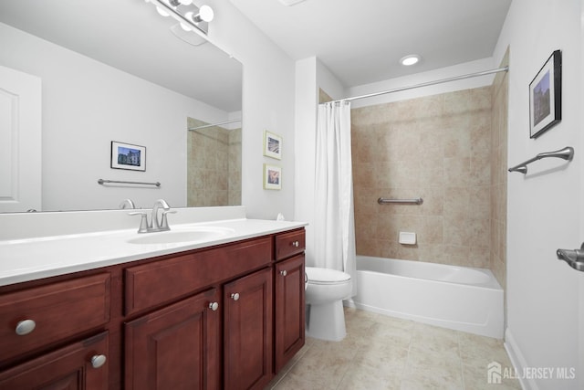 1 Jester Ct, Monroe, NJ 08831 - bathroom with vanity, shower / tub combo with curtain, and tile patterned flooring