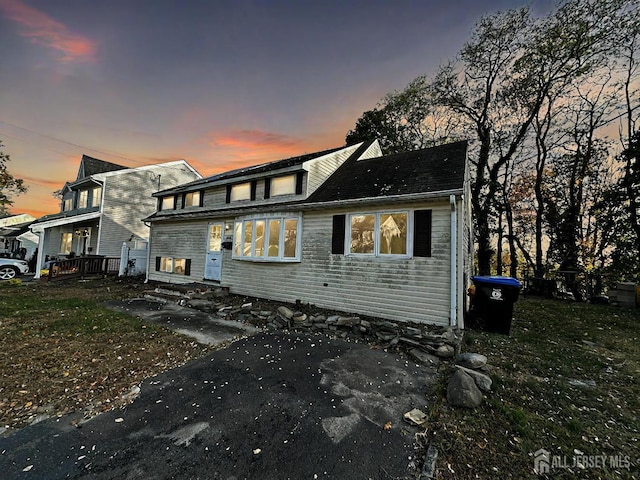 view of front of home