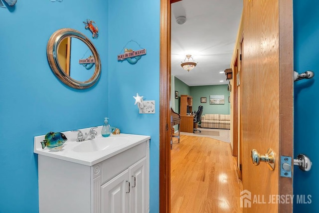 4 Anne Ter, South Amboy, NJ 08879 - bathroom with vanity and wood finished floors
