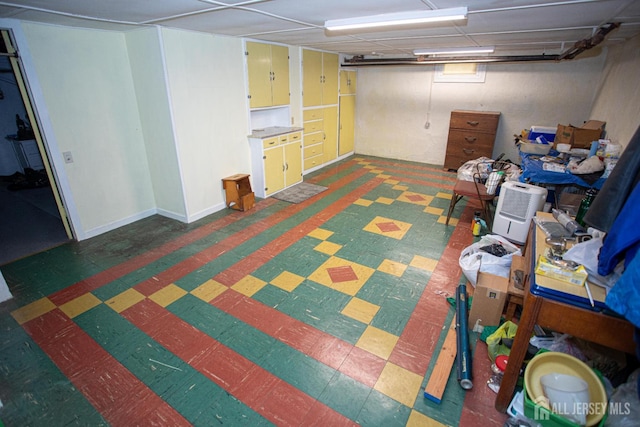25 S Edward St S, Sayreville, NJ 08872 - basement with tile patterned floors