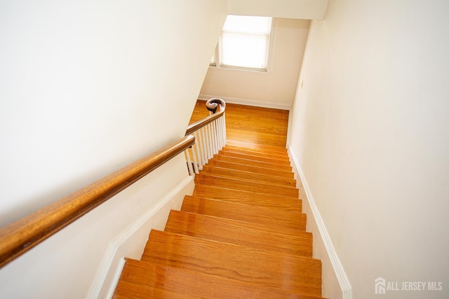 25 S Edward St S, Sayreville, NJ 08872 - stairs featuring wood finished floors and baseboards