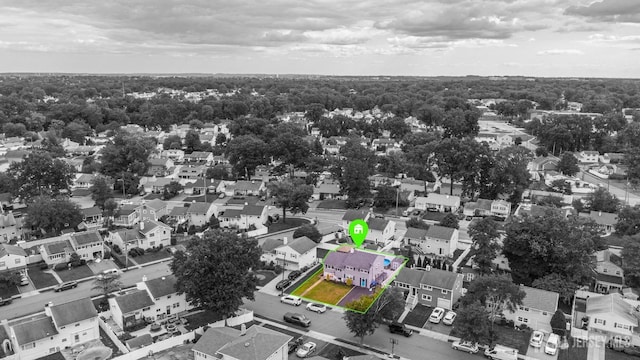 birds eye view of property featuring a residential view