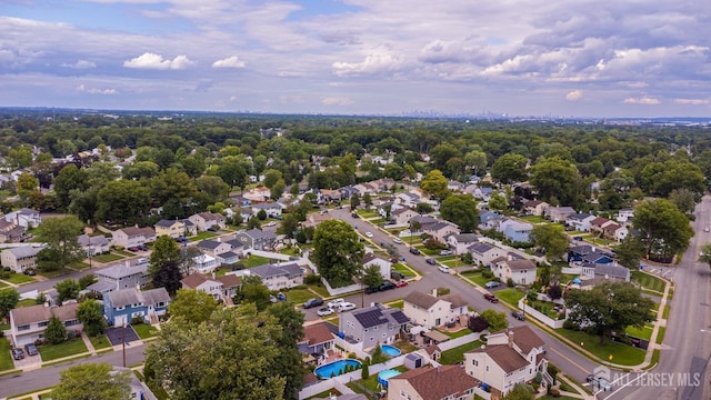 birds eye view of property featuring a residential view