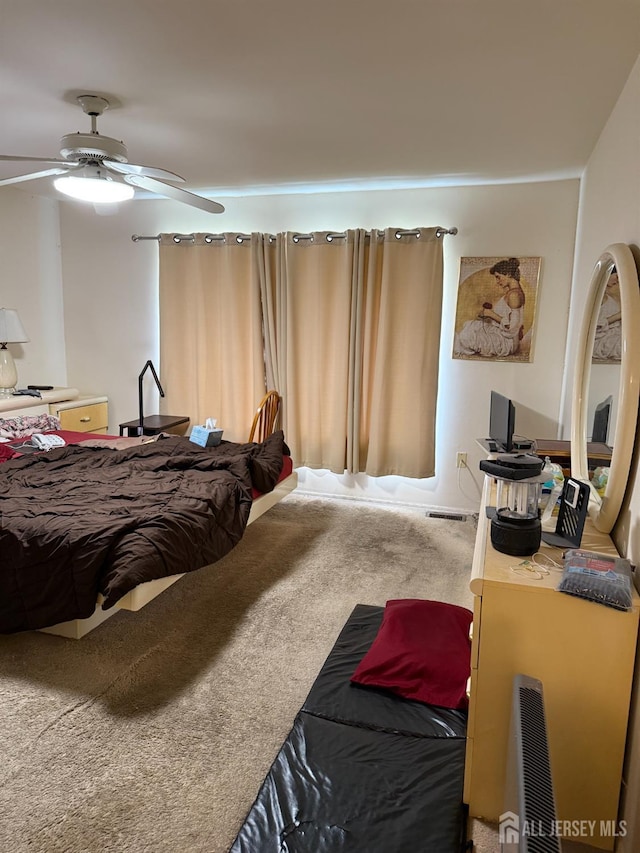 145 Concordia Cir Unit A, Monroe, NJ 08831 - bedroom with carpet and a ceiling fan