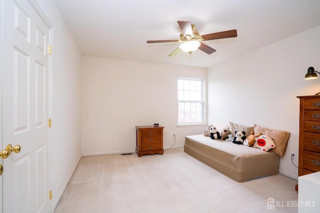 4 Cottonwood Ct, Plainsboro, NJ 08536 - bedroom with carpet floors, baseboards, and ceiling fan