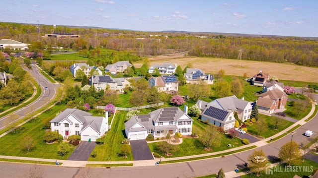 4 Cottonwood Ct, Plainsboro, NJ 08536 - aerial perspective of suburban area with a heavily wooded area