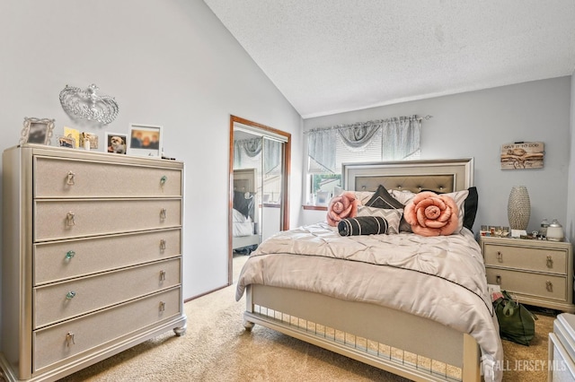 236 Community Cir, Old Bridge, NJ 08857 - bedroom with light carpet and lofted ceiling