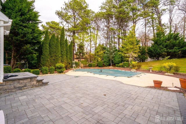 3 Clark Ct, Monroe, NJ 08831 - view of pool with a covered pool and a patio