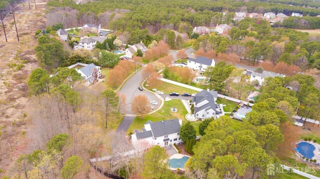 3 Clark Ct, Monroe, NJ 08831 - aerial view with a residential view and a view of trees