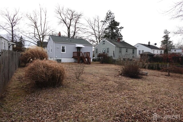 view of rear view of property