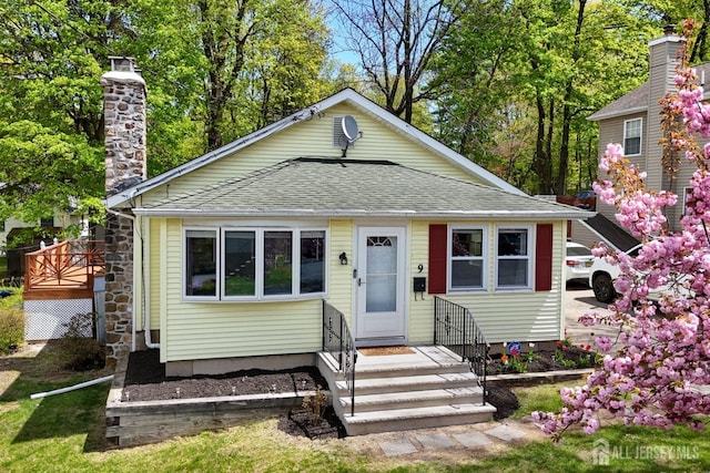 9 Hatakawana Ter, Mount Olive, NJ 07828 - bungalow-style house with a shingled roof and a chimney