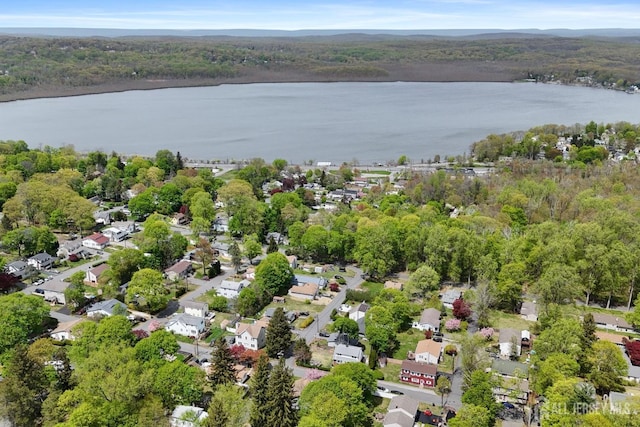 9 Hatakawana Ter, Mount Olive, NJ 07828 - aerial overview of property's location featuring a nearby body of water, nearby suburban area, and a forest