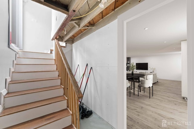 9 Hatakawana Ter, Mount Olive, NJ 07828 - staircase with wood finished floors