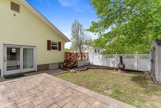 9 Hatakawana Ter, Mount Olive, NJ 07828 - view of yard with a deck and a patio area