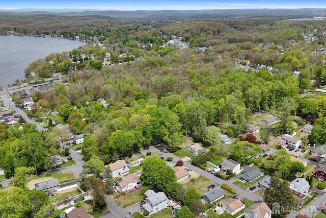 9 Hatakawana Ter, Mount Olive, NJ 07828 - aerial overview of property's location featuring a forest, a nearby body of water, and nearby suburban area