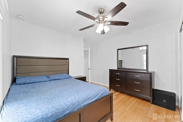 9 Hatakawana Ter, Mount Olive, NJ 07828 - bedroom featuring light wood-style floors, baseboards, and ceiling fan