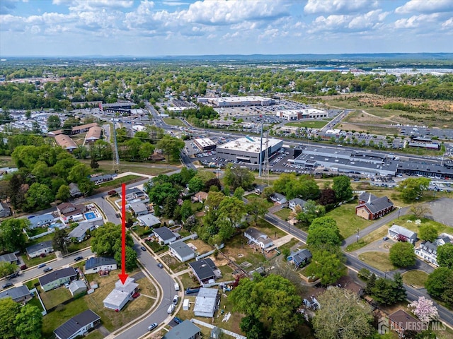 aerial view of property's location