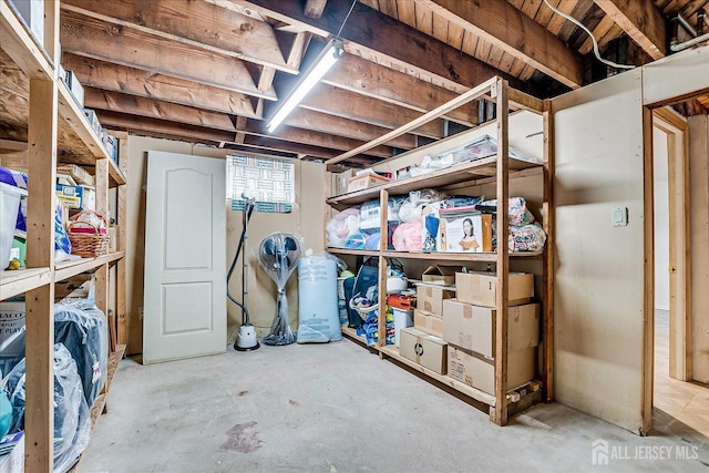 view of storage room