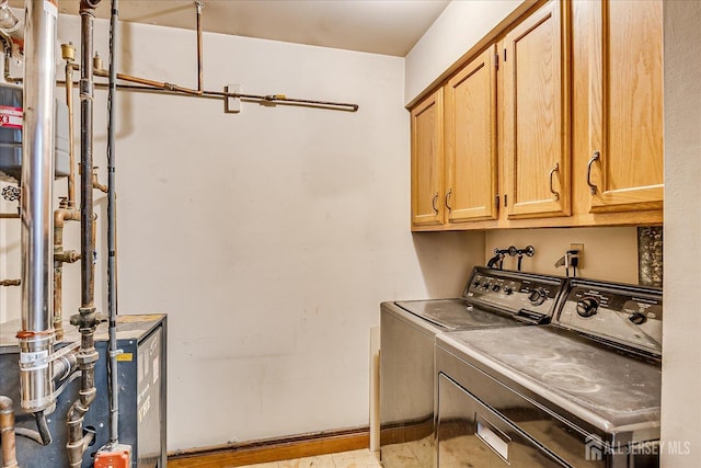 221 S Pine Ave S, South Amboy, NJ 08879 - washroom with cabinet space, separate washer and dryer, and a heating unit