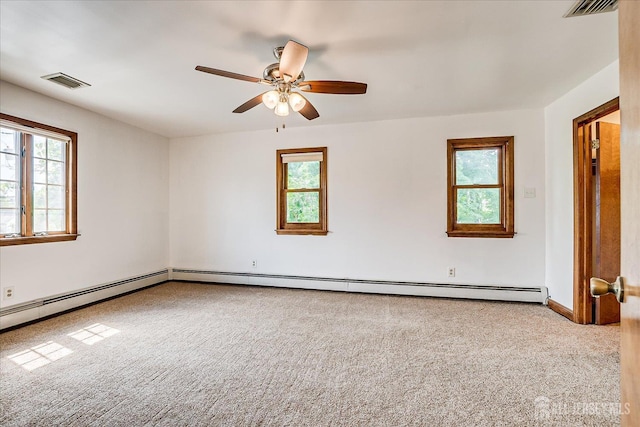 221 S Pine Ave S, South Amboy, NJ 08879 - unfurnished room featuring carpet flooring, plenty of natural light, and ceiling fan