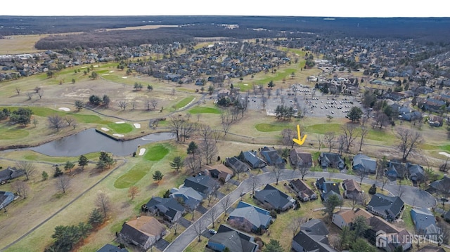 15 John Adams Ct, Monroe, NJ 08831 - aerial view of property and surrounding area with nearby suburban area, a nearby body of water, and a golf course