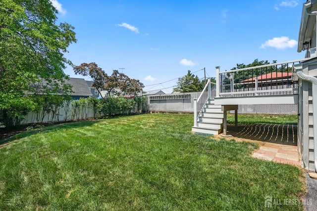 39 Embroidery St, Sayreville, NJ 08879 - fenced backyard featuring stairway
