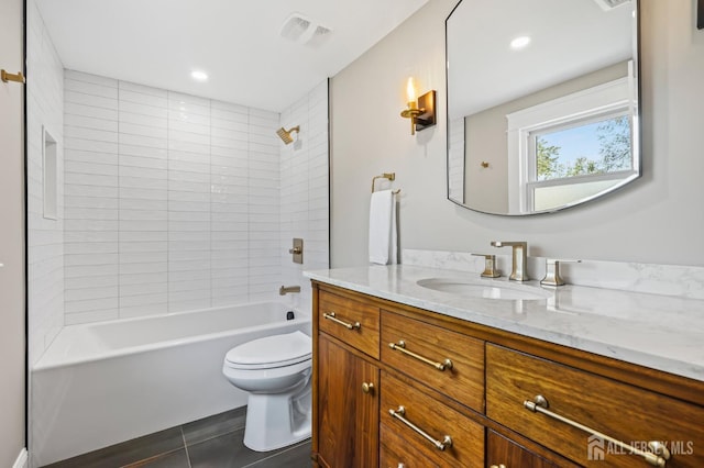 39 Embroidery St, Sayreville, NJ 08879 - bathroom with vanity, tile patterned flooring, and bathing tub / shower combination