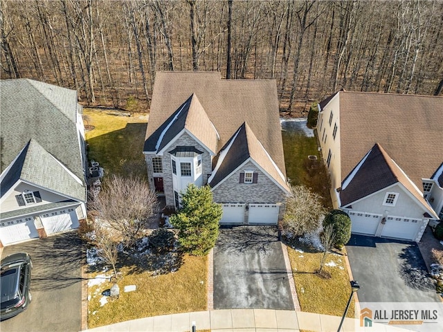 birds eye view of property